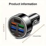 Lan Xun Ultra-Fast Dual Pd Usb& Type-C Car, 12-24V Quick Charge With Digital Display And Overcharge Smartphones, Portable - Image 7