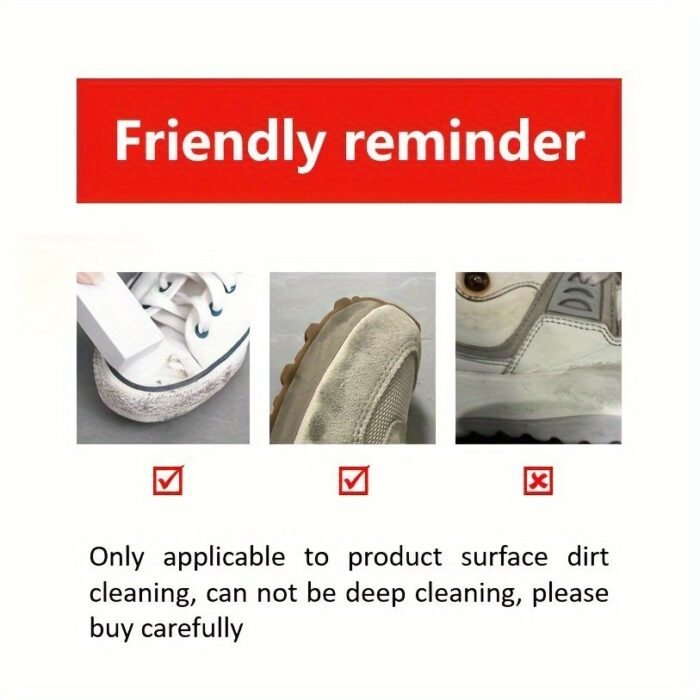 1/2Pcs Tpe Shoe Cleaning Eraser Effective Stain, For Sneakers And Boots. - Image 8