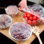100-Pack Reusable Elastic Food Storage Covers - Transparent Stretchable Plastic Bowl Plate Seal Wrap, Unscented, Perfect Alternative To Aluminum Foil And Cling Film - Image 2