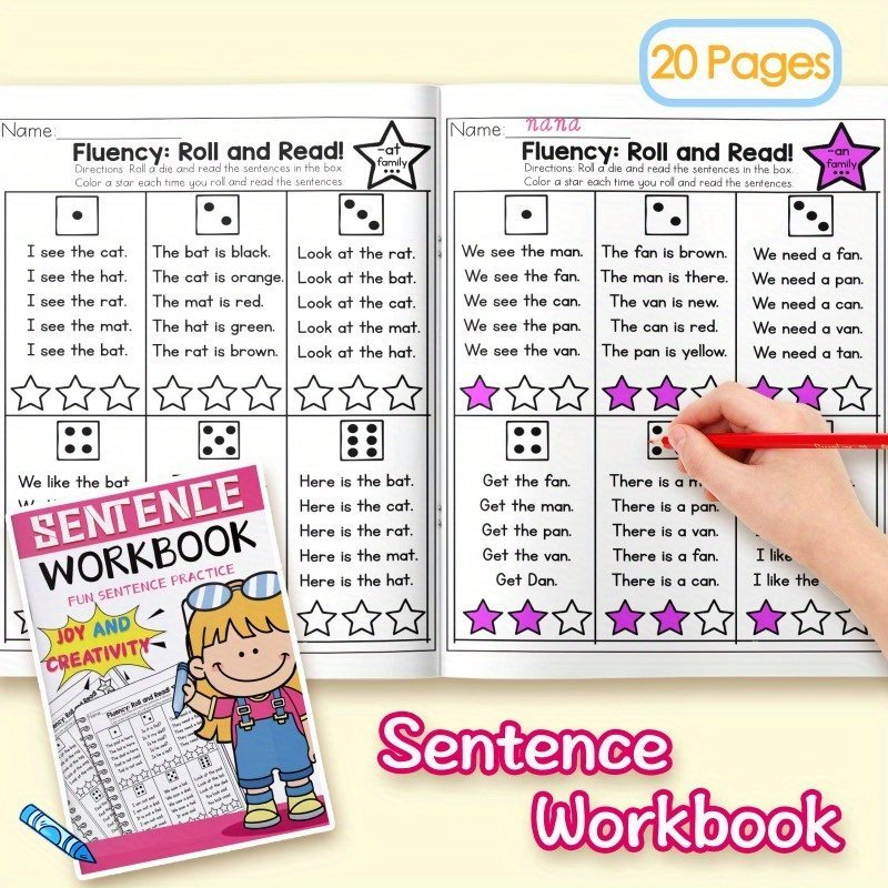 product-open-9f9890851655454c9a651d74d2e5adcb-goods.jpeg Book For Early Education Sentences: Assist Children In Learning Smoothly, Abundant Material, Ideal For Enhancing Language Curiosity - Image 1