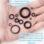 225Pcs Oring O-Ring Assortment Set - Oil & Water Resistant, Durable Synthetic Rubber Seals In Various Sizes For Automotive & Machinery Applications, Includes 6-18Mm Sizes For Optimal Performance, Automotive Seals|Uniform Design|Durable Construction - Image 7