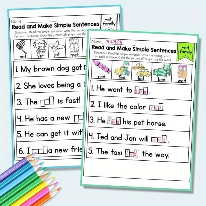 A Book For Children To Learn Sentences: Packed With Valuable Content, Essential For Starting Their Education, And An Excellent Resource For Early Learning. - Image 3