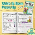 Spring Reading Comprehension Workbook For Beginning Readers: Short Stories With Picture Clues, Questions, And Writing Practice | 24 Pages Of Fun Seasonal Literacy Activities