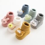 Baby Non-Slip Floor Socks Cartoon Doll Thick Warm Socks For Toddler Boys And Girls