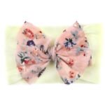 1Pc Baby Girls Floral Bow Decor Nylon Headbands Head Wraps Elastics Hairbands Hair Accessories For Newborn Infant Toddlers Gift - Image 17