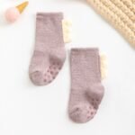 1Pair Baby Floor Socks Thickened Warm Non-Slip Cute Dinosaur Toddler Socks For Boys And Girls - Image 5