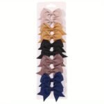 10Pcs Adorable Baby Girls Bow Hair Clips - Perfect For Stylish Headwear, Ideal Choice For Gifts - Image 22