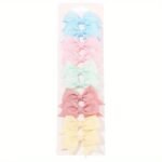 10Pcs Adorable Baby Girls Bow Hair Clips - Perfect For Stylish Headwear, Ideal Choice For Gifts - Image 9
