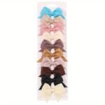 10Pcs Adorable Baby Girls Bow Hair Clips - Perfect For Stylish Headwear, Ideal Choice For Gifts - Image 5