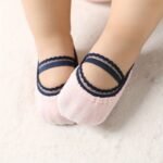 Girls' Elastic Lace-Up Boat Socks With Stretchable Non-Slip Sole - Image 17