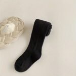 1Pc Girls' Casual Solid Color Tights, Breathable Comfortable Leggings For Spring And Autumn Fashion - Image 5