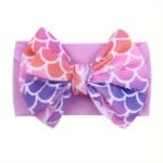 1Pc New Printed Twill Bubble Bow Baby Headband For 0-3 Years Old - Image 13
