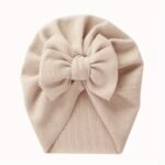 1Pc Baby Girls' Stretchy Bow Detail Beanie Hat - Soft Breathable Knit Adjustable Snug Fit For Toddlers, Pastel Pink & Beige, Spring/Fall Casual & New Year Occasions, Toddler Hat, Spring Toddler Wear, Autumn Toddler Accessory, Minimalist Toddler Style, Comfortable Babywear, Infant Headwear, Lightweight Material, Infant Cap, Kids Fashion - Image 11