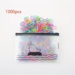 1000Pcs Colorful Rubber Bands Hair Ties, Scrunchies, Headbands, Hawaiian Style Beach Wedding Everyday Hair Accessories - Image 3