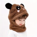 Cozy & Cute Youngsters' Animal-Themed Plush Hat With Ear Covers - Stretchy, Warm Neck Warmer For Boys & Girls, Perfect For Fall/Winter - Image 7