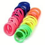 50Pcs Girls' Hair Tie Rubber Band Fashion 5Cm Basic Hair Ring Seamless High Elastic Towel Circle High Ponytail Durable Women'S Head Tie - Image 7