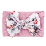 1Pc Baby Girls Floral Bow Decor Nylon Headbands Head Wraps Elastics Hairbands Hair Accessories For Newborn Infant Toddlers Gift - Image 18
