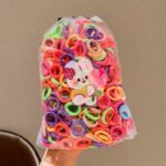 100Pcs Basic Cute Girl Hair Rings That Don'T Damage Hair, High Ponytail Hair Ties, Durable And High Elastic Rubber Bands - Image 14