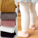 Baby Girls Rib Knit Slim Legging Solid Cotton Blend Pants Little Girls Stretch Leggings Footless Leggings Tight Fit - Image 4
