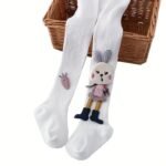 1-Pack Baby & Toddler Breathable Footed Socks With Cute Rabbit Eating Carrots Design - Soft Light Beige-Friendly All-Season Outfit-Boosters, Multi-Color Options For Girls & Boys 0-8 Years - Image 16