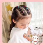 100Pcs Girls Colorful Elastic Hair Rings, Mini Scrunchies, Kids Hair Accessories - Image 4