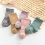 1Pair Baby Floor Socks Thickened Warm Non-Slip Cute Dinosaur Toddler Socks For Boys And Girls - Image 2