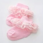 5 Pairs Of Children'S Baby Socks Spring And Autumn Season Pure Baby Girl Newborn Mesh Breathable Summer Princess Socks Children'S Lace Lace Lace Leggings - Image 8