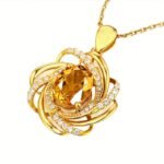 1Pcs Fashionable Elegant Spiral Flower Women'S Pendant Necklace Exquisite Valentine'S Day Wedding Bridal Jewelry Gift - Image 8