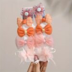 10Pcs/1 Sets Cute Bow Hair Accessories For Flower Modeling Hair Clips Hairpin For Daily & Casual Wear All-Season - Image 7
