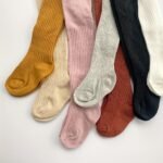 1Pc Girls' Soft Warm Knitted Footed Pantyhose - Cozy Elastic Opening Tights For Spring & Autumn, Solid Color Dance Dress Socks For Youngsters Youngsters Youngsters'S Leggings Youngsters Socks, Youngsters Girl Socks, Youngsters Mobility Wear, Ribbed Cuff Design, Comfortable Wear - Image 4