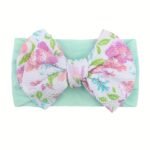 1Pc New Printed Twill Bubble Bow Baby Headband For 0-3 Years Old - Image 12
