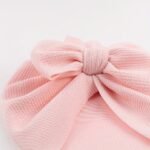 1Pc Baby Girls' Stretchy Bow Detail Beanie Hat - Soft Breathable Knit Adjustable Snug Fit For Toddlers, Pastel Pink & Beige, Spring/Fall Casual & New Year Occasions, Toddler Hat, Spring Toddler Wear, Autumn Toddler Accessory, Minimalist Toddler Style, Comfortable Babywear, Infant Headwear, Lightweight Material, Infant Cap, Kids Fashion - Image 17