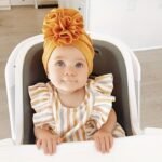 Adorable & Cozy Baby Flower Turban Hats - Soft Head Wraps For Newborns & Nursery Cuteness! - Image 6