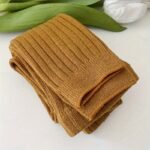 Baby Girls Rib Knit Slim Legging Solid Cotton Blend Pants Little Girls Stretch Leggings Footless Leggings Tight Fit - Image 3