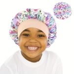 Unicorn Cartoon Printed Children'S Satin Sleep Cap Baby Hair Care Cap - Image 3