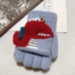 Boys' Winter Gloves With Cartoon Dinosaur Design - 100% Nylon, Snug Fit Button Closure, Lightweight Warmth For Daily Play & New Year Celebrations (Mixed Colors) - Image 13