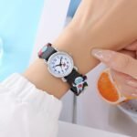 Youngsters' Cute Astronaut & Ufo Quartz Watch - Silicone Band, Non-Waterproof, Blue - Image 9