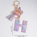 Butterfly Letter Keychain Pendant Key Chain, Girls Accessories, School Bag Pendant - Image 14