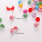 50Pcs Mini Hair Claw Clips Headwear For Kids Girls Plastic Braids Maker Beads Colorful Hollow Hairpins Ornament Clips, Ideal Choice For Gifts - Image 6