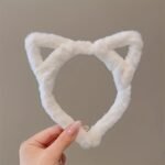 1/4Pcs Fashion Hollow Cat Ears Headband, Girl Cute Plush Headband, Washing Face Headwear Hair Accessories - Image 5