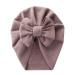 1Pc Baby Girls' Stretchy Bow Detail Beanie Hat - Soft Breathable Knit Adjustable Snug Fit For Toddlers, Pastel Pink & Beige, Spring/Fall Casual & New Year Occasions, Toddler Hat, Spring Toddler Wear, Autumn Toddler Accessory, Minimalist Toddler Style, Comfortable Babywear, Infant Headwear, Lightweight Material, Infant Cap, Kids Fashion - Image 12
