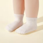 Ten-Pack Of White Mid-Calf Socks For Kids, Suitable For All Seasons - Image 4
