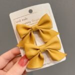 2Pcs/1Set Children'S Fabric Three-Dimensional Bow Hair Clip Girls Hair Accessories Hair Card, Ideal Choice For Gifts - Image 10