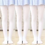 3-Pack Girls' Velvet-Like Dance Tights - 95% Nylon & 5% Spandex, Solid Color Ballet & Everyday Leggings For Ages 3+, Spring/Fall Hand Wash Only - Image 3