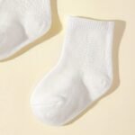 Ten-Pack Of White Mid-Calf Socks For Kids, Suitable For All Seasons - Image 8