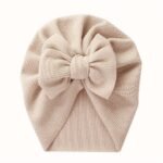 1Pc Baby Girls' Stretchy Bow Detail Beanie Hat - Soft Breathable Knit Adjustable Snug Fit For Toddlers, Pastel Pink & Beige, Spring/Fall Casual & New Year Occasions, Toddler Hat, Spring Toddler Wear, Autumn Toddler Accessory, Minimalist Toddler Style, Comfortable Babywear, Infant Headwear, Lightweight Material, Infant Cap, Kids Fashion - Image 14