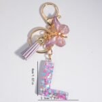 Butterfly Letter Keychain Pendant Key Chain, Girls Accessories, School Bag Pendant - Image 7
