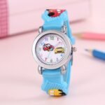 1Pc Boys Girls Teen Cute Car Print Round Dial Quartz Watch For Gift Daily Life - Image 2