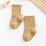 1Pair Baby Floor Socks Thickened Warm Non-Slip Cute Dinosaur Toddler Socks For Boys And Girls - Image 14