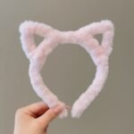 1/4Pcs Fashion Hollow Cat Ears Headband, Girl Cute Plush Headband, Washing Face Headwear Hair Accessories - Image 9